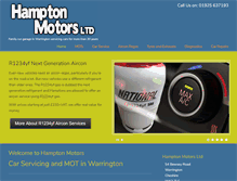 Tablet Screenshot of hamptonmotors.co.uk